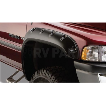 Bushwacker Fender Flare - Black Dura-Flex 2000 ABS Smooth Plastic Matte Set Of 2 - 50029-02