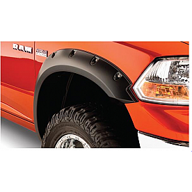 Bushwacker Fender Flare - Black Dura-Flex 2000 ABS Smooth Plastic Matte Set Of 2 - 50037-02