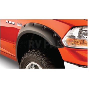 Bushwacker Fender Flare - Black Dura-Flex 2000 ABS Smooth Plastic Matte Set Of 2 - 50037-02