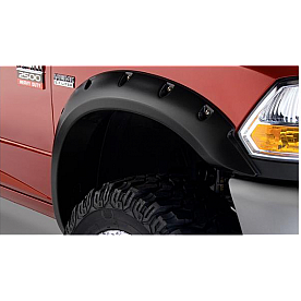 Bushwacker Fender Flare - Black Dura-Flex 2000 ABS Smooth Plastic Matte Set Of 2 - 50047-02