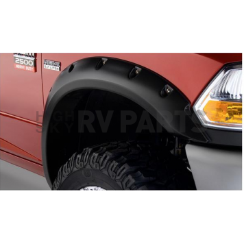Bushwacker Fender Flare - Black Dura-Flex 2000 ABS Smooth Plastic Matte Set Of 2 - 50047-02