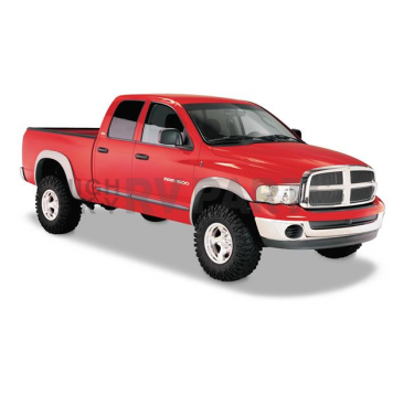 Bushwacker Fender Flare - Black Dura-Flex 2000 ABS Smooth Plastic Matte Set Of 4 - 50904-02