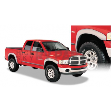 Bushwacker Fender Flare - Black Dura-Flex 2000 ABS Smooth Plastic Matte Set Of 4 - 50905-02