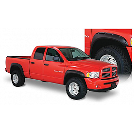 Bushwacker Fender Flare - Black Dura-Flex 2000 ABS Smooth Plastic Matte Set Of 4 - 50907-02