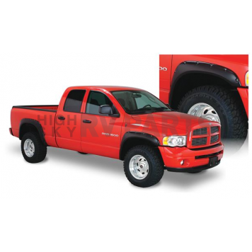 Bushwacker Fender Flare - Black Dura-Flex 2000 ABS Smooth Plastic Matte Set Of 4 - 50907-02
