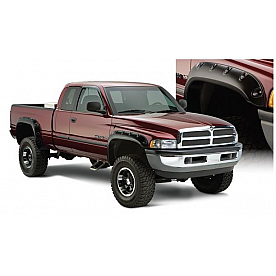 Bushwacker Fender Flare - Black Dura-Flex 2000 ABS Smooth Plastic Matte Set Of 4 - 50908-02