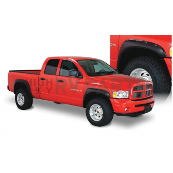 Bushwacker Fender Flare - Black Dura-Flex 2000 ABS Smooth Plastic Matte Set Of 4 - 50911-02