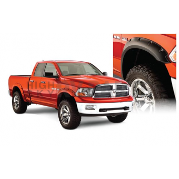 Bushwacker Fender Flare - Black Dura-Flex 2000 ABS Smooth Plastic Matte Set Of 4 - 50915-02