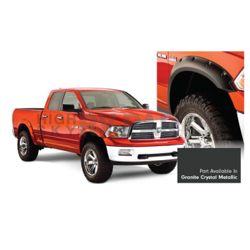 Bushwacker Fender Flare - Granite Crystal Metallic - Vehicle Color Code PAU Dura-Flex 2000 ABS Smooth Plastic Matte Set Of 4 - 50915-65