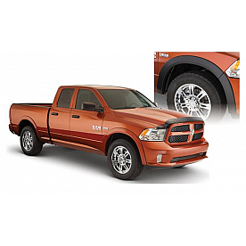 Bushwacker Fender Flare - Black Dura-Flex 2000 ABS Smooth Plastic Matte Set Of 4 - 50920-02