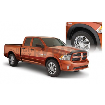 Bushwacker Fender Flare - Black Dura-Flex 2000 ABS Smooth Plastic Matte Set Of 4 - 50920-02