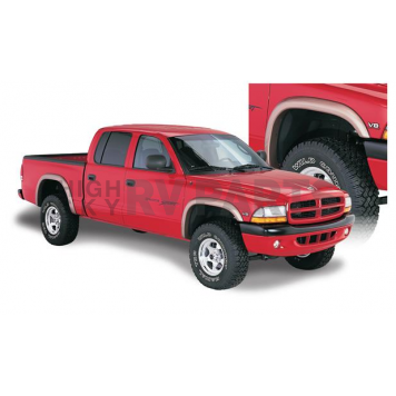 Bushwacker Fender Flare - Black Dura-Flex 2000 ABS Smooth Plastic Matte Set Of 4 - 51905-02