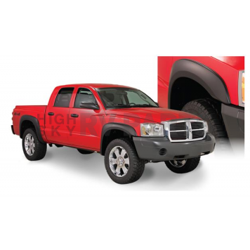Bushwacker Fender Flare - Black Dura-Flex 2000 ABS Smooth Plastic Matte Set Of 4 - 51908-02