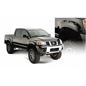 Bushwacker Fender Flare - Black Dura-Flex 2000 ABS Smooth Plastic Matte Set Of 4 - 70908-02