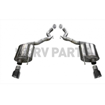 Corsa Performance Exhaust Touring Axle Back System - 14338BLK