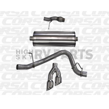 Corsa Performance Exhaust Sport Cat Back System - 14866BLK