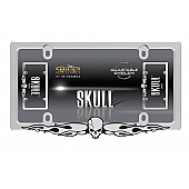 Cruiser License Plate Frame - Skull Die Cast Zinc - 58530