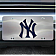 Fan Mat License Plate - MLB New York Yankees Logo Stainless Steel - 26879