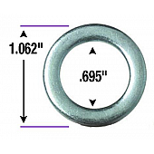 Gorilla Lug Nut Washer Round Center Hole Zinc Plated Box Of 100 - 79900