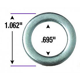Gorilla Lug Nut Washer Round Center Hole Zinc Plated Box Of 100 - 79900