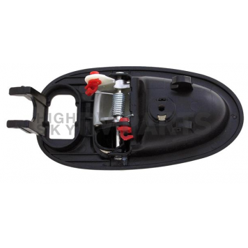 Help! By Dorman Interior Door Handle - Plastic Black Housing With Silver Lever Single - 82651-1