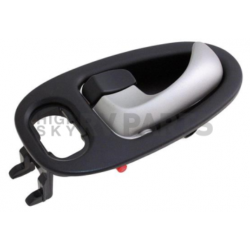 Help! By Dorman Interior Door Handle - Plastic Black Housing With Silver Lever Single - 82651-2