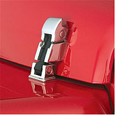 Rampage Hood Latch Polished Stainless Steel Silver Set Of 2 - 74334