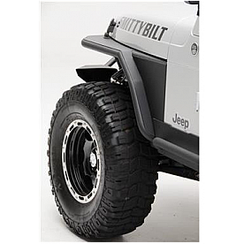 Smittybilt Fender Black Steel Powder Coated Set Of 2 - 76873