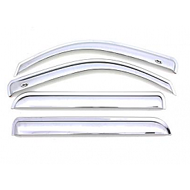 Auto Ventshade (AVS) Rainguard - Chrome Plated Acrylic Set Of 4 - 684383