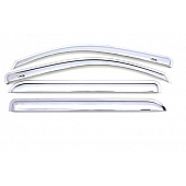 Auto Ventshade (AVS) Rainguard - Chrome Plated Acrylic Set Of 4 - 684804