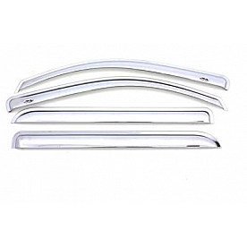 Auto Ventshade (AVS) Rainguard - Chrome Plated Acrylic Set Of 4 - 684804