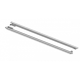 BAK Industries Tonneau Cover Rail Black Aluminum Set Of 2 - RAILS-72328BT-69