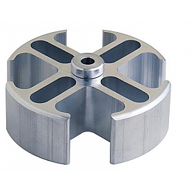 Flex-A-Lite Cooling Fan Spacer 1 Inch Milled Silver Aluminum - 508