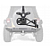 Smittybilt Spare Tire Carrier Rear Door Mount Steel Black - 76857LT