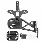 Smittybilt Spare Tire Carrier Rear Door Mount Steel Black - 76857LT