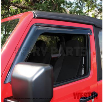 Westin Automotive Rainguard - High Gloss Smoke Acrylic Set Of 2 - 72-51468-1