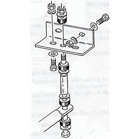 Roadmaster Inc 1.25 inch Rear Anti-Sway Bar Kit for Chevrolet G30 - 1109-121