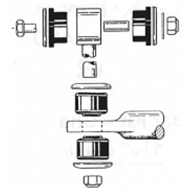 Roadmaster Inc 1-1/8 inch Rear Anti-Sway Bar Kit for Chevy Suburban/ Tahoe/ Yukon 1109-142