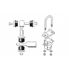 Roadmaster Inc 1-3/8 inch Rear Anti-Sway Bar Kit for Ford E250/ 350 - 1139-109