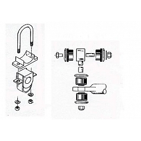 Roadmaster Inc 1-1/8 inch Rear Anti-Sway Bar Kit for Ford E350 w/ Autochains 1139-134