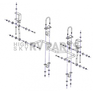 Roadmaster Inc 1-1/8 inch Rear Anti-Sway Bar Kit for Ford F150 - 1139-177