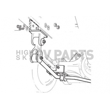 Roadmaster Inc 1-1/2 inch Rear Anti-Sway Bar Kit for Navistar 4000LP through 1999 - 1179-101
