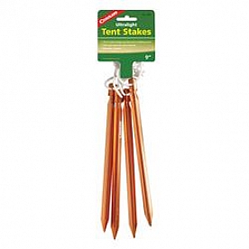 Coghlan's Tent Peg - 9 inch Orange Aluminum - set of 6 - 1000