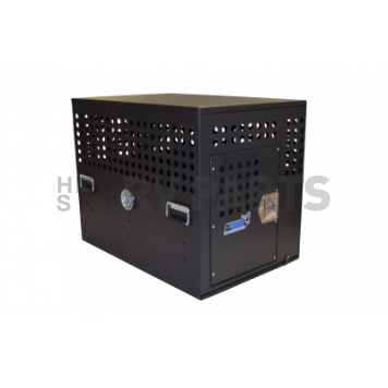 Owens Products Dog Box Crate Aluminum 1 Door Black - 55308