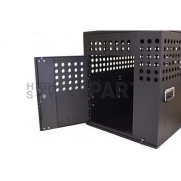 Owens Products Dog Box Crate Aluminum 1 Door Black - 55308-1