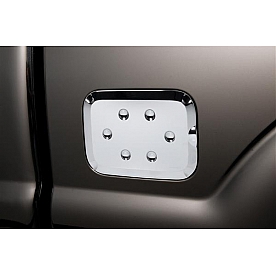 Putco Fuel Door Cover - Chrome Plated Silver ABS Plastic - 401922