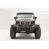 Fab Fours Bumper 1-Piece Design Steel Black - GR1010-1