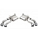 Corsa Performance Exhaust Variable Sound Level Axle Back System - 14789