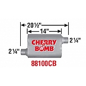 Cherry Bomb Vortex Exhaust Muffler - 88100CB