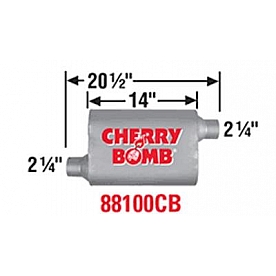Cherry Bomb Vortex Exhaust Muffler - 88100CB